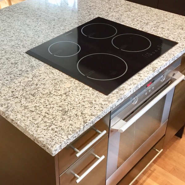 Kitchen worksurface made of granite Bianco Sardo