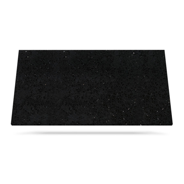 Black mirror svart benkeplate i kvarts til kjøkkenet eller bad
